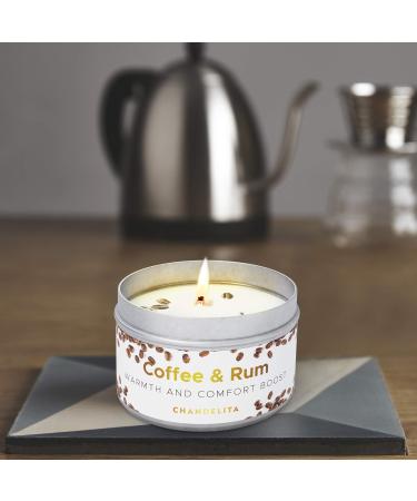 Chandelita Coffee Aroma Candle - Enhance Focus & Well-Being with Light Rum Scent - International Shipping - Buy Online on SooperMarket.com