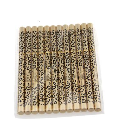 PLAFOPE Set 12pcs Eyebrow pencil black Eyebrow pencil with brush eyeliner Eyebrow pencil brush