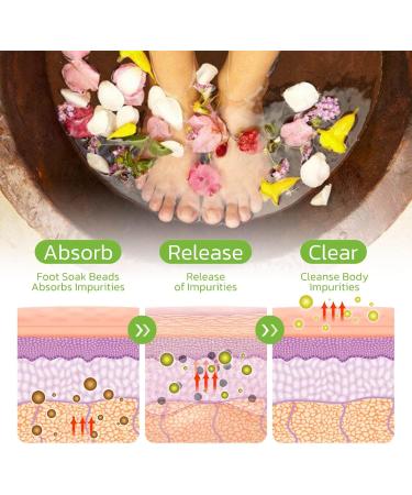 Herbal Soothing Foot Soak Herbal Detox Foot Soak Beads Herbal Detox Cleansing Foot Soak Beads Foot Care (30pcs/3Bag) - Buy Online on SooperMarket.com