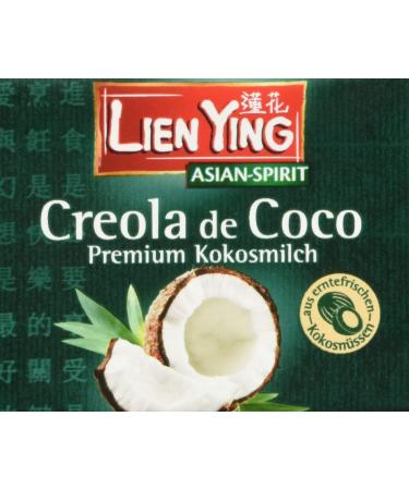 Lien Ying Coconut Milk Premium Quality Pack of 12 (12 x 200 ml)
