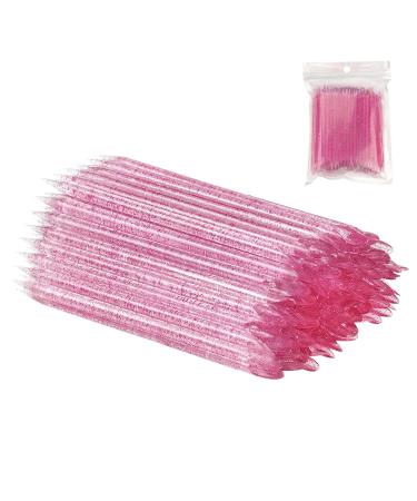 100 Pcs 4IN Nail Orange Sticks Multi-Functional Double Heads Cuticle Pusher Wood Sticks Remover Manicure Pedicure Tool (100 Pink #2)