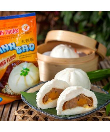 Vinh Thuan VT Asian Dumpling Flour Bot Banh Bao 2 Pack of 400g Traditional Vietnamese Chinese Rice Dumpling Bun For Meat Vegan Halal Recipes - Buy Online on SooperMarket.com
