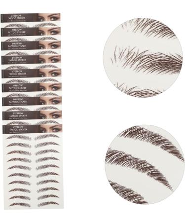 Beavorty 36 Sheets waterproof eyebrow stickers beauty tools Eyebrow Grooming Shaping Sticker cosmetic 3d set - Buy Online on SooperMarket.com