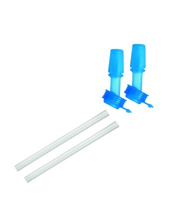 CamelBak Eddy Kids Bottle Accessory 2 Bite Valves/2 Straws, Ice Blue - Replacement Eddy Kids Bottles