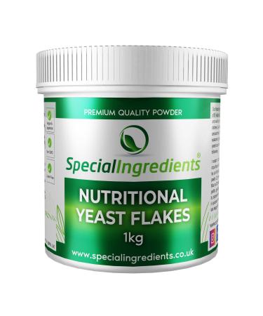 Special Ingredients Nutritional Yeast Flakes 1kg Premium Quality Vegan Friendly Non GMO Gluten Free Recyclable Container 1 kg (Pack of 1)