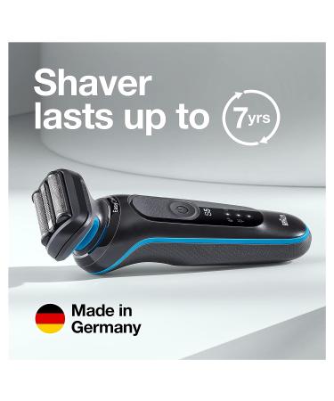 Braun Series 5 5020 Electric Razor for Men Foil Shaver with Beard Trimmer - Rechargeable, Wet & Dry with EasyClean - Black - Buy Online on SooperMarket.com