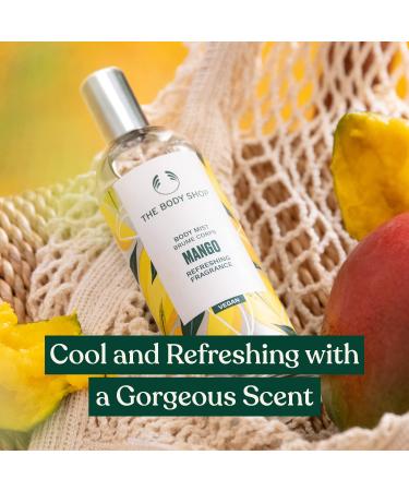 The Body Shop Mango Body Mist Refreshes and Cools with a Fruity Scent Vegan 3.3 oz - Buy Online on SooperMarket.com