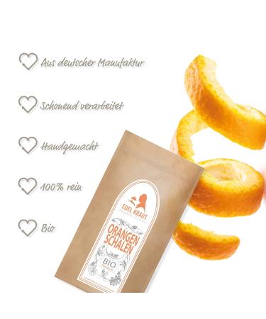 EDEL KRAUT Organic Orange Peel Tea - Premium Sweet Dried Orange Peels 100g for International Shipping - Buy Online on SooperMarket.com