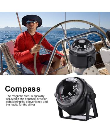 Boat Compsss  Black Electronic Adjustable Military Marine Ball Night Compass for Boat Vehicle - Buy Online on SooperMarket.com