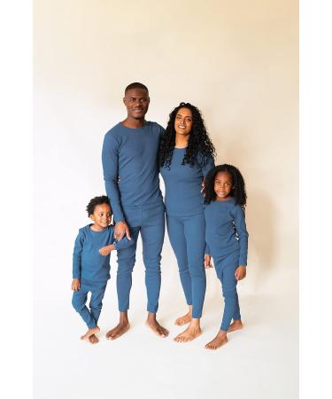 DreamBuy Ribbed Pyjama/Tracksuit/Loungewear | Unisex Baby Clothes | Boys, Girls, Women, Men | 3-6 Months | 20 Colours | Blue - Buy Online on SooperMarket.com