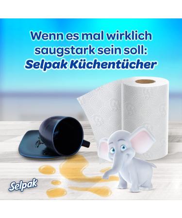 Selpak 100% Pure Cellulose Kitchen Roll 48 Rolls (3-Layer 3840 Sheets) Moisture-Resistant & Dermatologically Tested Paper Towels for Your Home - Buy Online on SooperMarket.com