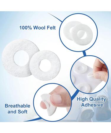 12 Sheet Callus Cushion Soft Felt Callus Pads Men Women Soreness Relief Soft Adhesive Round Foot Corn Callus Pad Remover Stick Foot Care Cushions for Men Women - Buy Online on SooperMarket.com