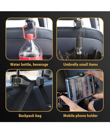 VIILICH 2-in-1 Car Headrest Hook & Smartphone Holder - Multifunctional Rear Seat Organizer (Blue) for International Shipping - Buy Online on SooperMarket.com