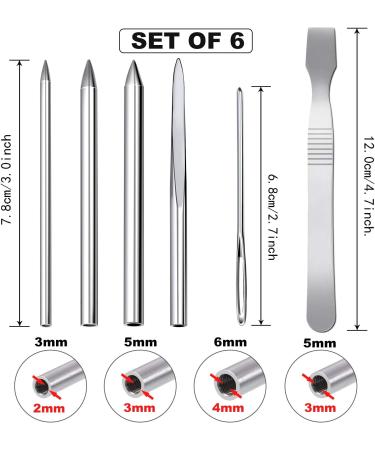 6-Piece Paracord Stitching Set with FID Needles & Smoothing Tool - Silvery - Buy Online on SooperMarket.com