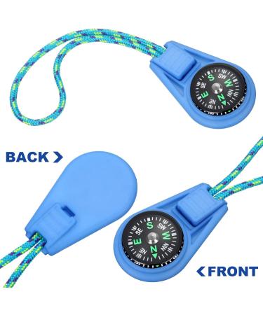 Multi-Color Mini Survival Compass Outdoor Camping Hiking Pocket Compass Liquid Filled Mini Compass on Cord for Emergency Survival Kits Watchband Paracord Bracelet Necklace Key Chain - Buy Online on SooperMarket.com
