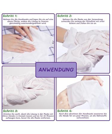 P-Beauty Lavender Hand Mask | 5 Pairs of Moisture Gloves | Collagen & Vitamin-Rich Anti-Aging Care for Cracked Dry Hands - Buy Online on SooperMarket.com