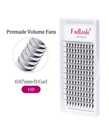 Buy 14D 0.07mm D Curl 13mm Russian Eyelash Extensions - Premade Fans for Stunning Lashes | International Shipping Available - Buy Online on SooperMarket.com