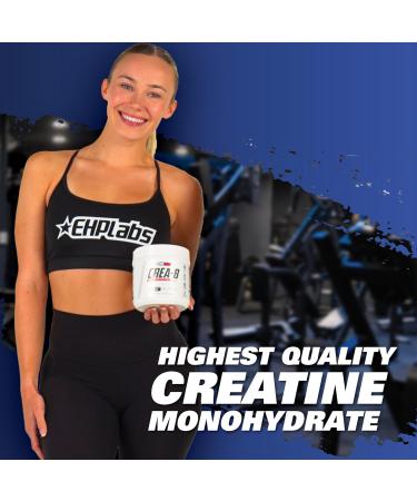 EHP Labs CREA-8 Creatine Monohydrate Powder - Creatine Powder for Building Lean Muscle Mass Improves Strength & Power Supports Brain Health - 100 Servings (500g) - Buy Online on SooperMarket.com