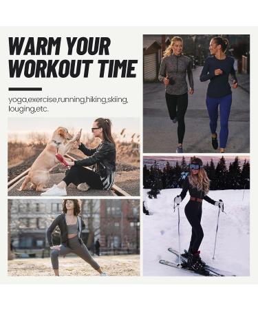 Fleece Lined Leggings with Pockets for Women - High Waisted Winter Yoga Pants - Black X-Large - Buy Online on SooperMarket.com