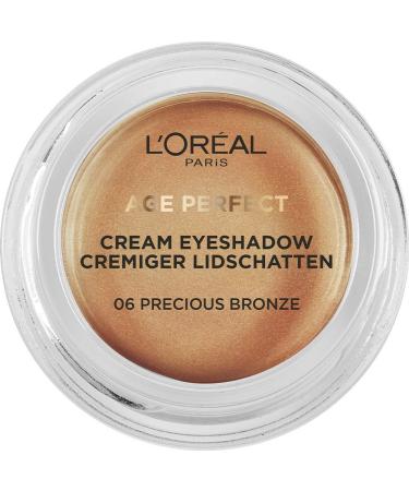 L'Or al Paris Age Perfect creamy eyeshadow 06 Precious bronze gold creamy texture high covering power 3 pack (3 x 4 g) 06 Precious bronze 4 g (3 Pack)