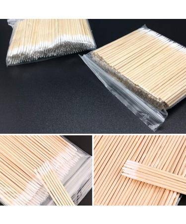 Kisbeibi Biodegradable Cotton Swabs - 300 Pack Natural Wooden Sticks for Ear Cleaning Makeup & Daily Use - Eco-Friendly Pointed Q-Tips - Buy Online on SooperMarket.com