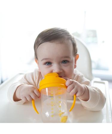 Dr. Brown's Milestones Baby's First Straw Sippy Cup 6m+ 9 oz Vintage Yellow - Buy Online on SooperMarket.com