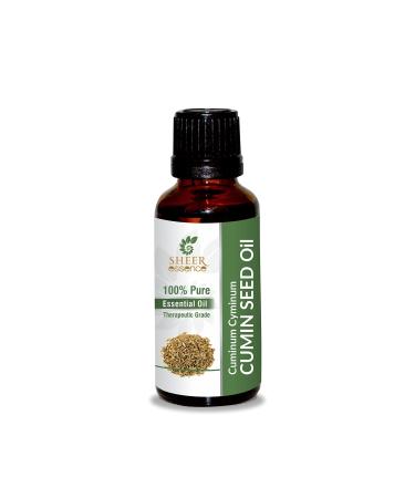 Cumin Seed Oil -(Cuminum Cyminum)- Essential Oil 100% Pure Natural Undiluted Uncut Therapeutic Grade Oil 1.01 Fl.OZ CUMIN SEED OIL 30ML (1.01 Fl.OZ)