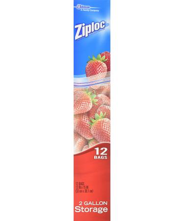 Ziploc Storage Bags, Jumbo 2 Gallon Size (12 Bags)