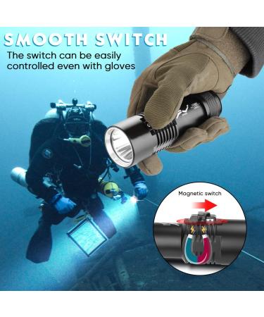 6000 Lumens Rechargeable Diving Flashlight - Super Bright Submersible Torch for Underwater Exploration - Buy Online on SooperMarket.com