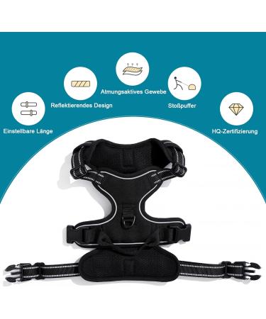 Fullberg Adjustable No-Pull Dog Harness for Small Medium & Large Dogs - Soft Padded Breathable Safe Design - Buy Online on SooperMarket.com