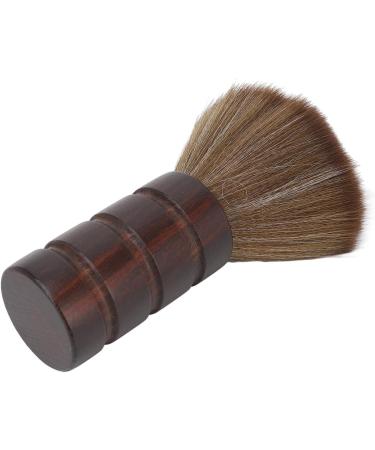 Hair Cutting Neck Dust Brush with Nylon Hair Wooden Handle for Home Salon Barber Dust Cleaning Brush for Face Neck Hair - Buy Online on SooperMarket.com