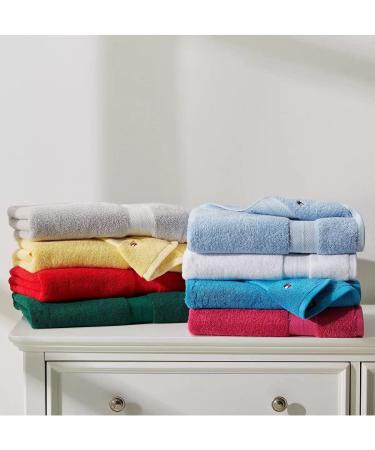 Tommy Hilfiger Modern American Solid Bath Towel - 30 x 54 Inches, 100% Cotton, 574 GSM - Botanical Garden Color - Buy Online on SooperMarket.com