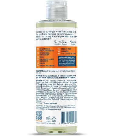 Faith In Nature Grapefruit & Orange Body Wash 400ml - Vegan & Cruelty-Free | No SLS or Parabens | Invigorating Formula - Buy Online on SooperMarket.com
