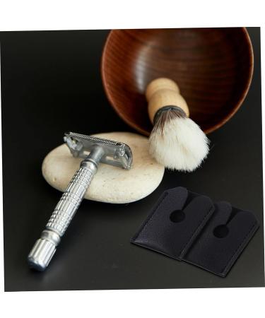 Mikinona Protective Cover for Razor - 2-Piece Shaver Shell Storage & Safety Case | Synthetic Leather Shaving Head Gear - Buy Online on SooperMarket.com