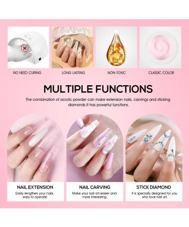 PEACECOLOR 8G White Acrylic Powder Professional Acrylic Nail Powder Long Lasting for Extension Nail Art Acrylic Nail Supplies Sets for Nails Beginners Home DIY Use color 156 - Buy Online on SooperMarket.com