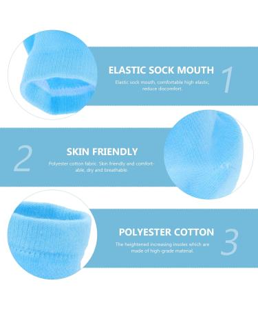 Minkissy Height Increasing Stocking Pillow Insole & Moisturizing Heeling Cuffs | Multi-Purpose Polyester Cotton Gloves for Men & Women - International Shipping - Buy Online on SooperMarket.com