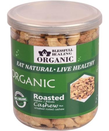 Blessfull Healing Organic Natural Vegan Unsalted Roasted Halves/Pieces Cashew Nuts Crunchy Kaju 250 Gram - Buy Online on SooperMarket.com
