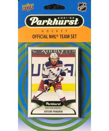New York Rangers 2021 2022 Upper Deck Factory Sealed 10 Card Team Set Featuring Alexis Lafreniere, Kaapo Kakko and Mika Zibanejad Plus