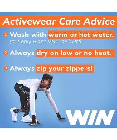 WIN Activewear Laundry Detergent - Preserve Elastic, Brighten Colors, Remove Odors - For Gym & Sports Uniforms - Active Fresh (Blue) - Buy Online on SooperMarket.com