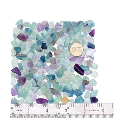 WAYBER Decorative Crystal Pebbles 1 lb - Natural Quartz Stones for Aquarium and Terrarium Decor - Multicolored Sea Glass Rock Sand - 460g Fill 0.9 Cup - Perfect for Fish/Turtle Tanks and Air Plants - Buy Online on SooperMarket.com
