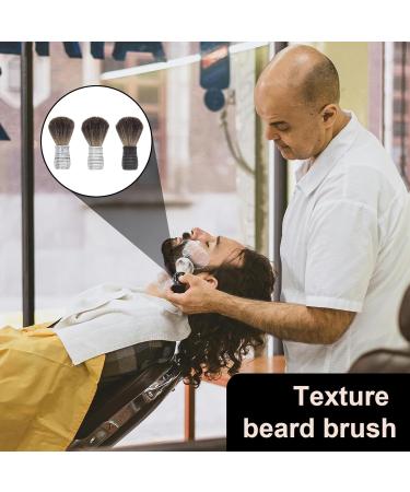 Razor Brush for Beard Care | Practical Hair & Beard Brush | Matt Silver Shaving Tool for Men - Buy Online on SooperMarket.com