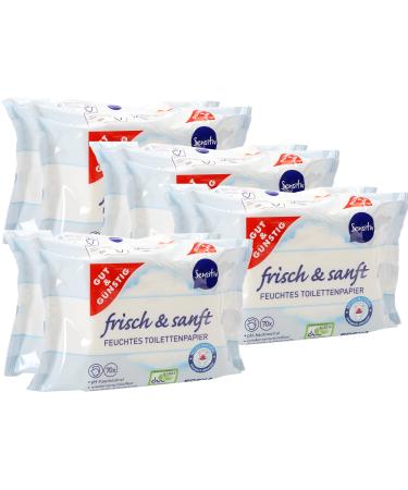 Good & Cheap 8 Pack (560 sheets) moist toilet paper 8-pack sensitive with aloe vera