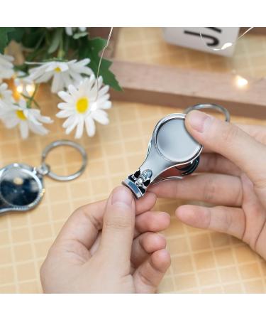 WSERE 3 Pack 3-in-1 Nail Clippers Bottle Opener Keychain - Stainless Steel Nail Trimmer Cutter for Toenail and Fingernail - Buy Online on SooperMarket.com