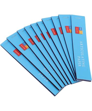 10 Blue Thin Dental Articulation Papers for Prosthesis Inspection - Easy to Use & Accurate Trace Recording - Buy Online on SooperMarket.com