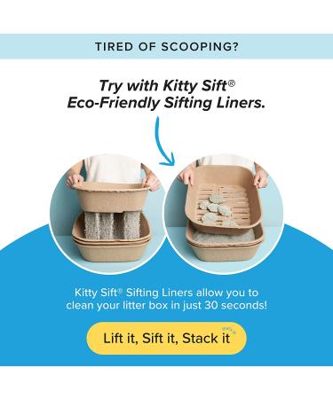 Kitty Sift Disposable Sifting Litter Box & Liners - Large - 6 Piece Set - Buy Online on SooperMarket.com