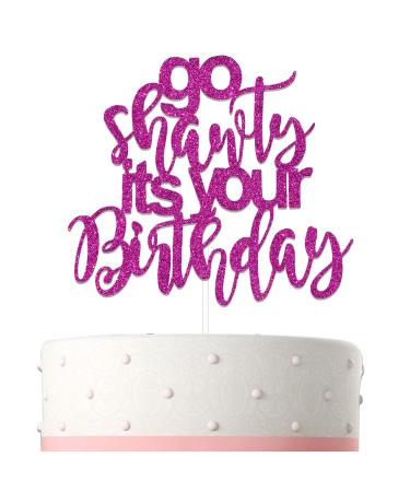 Go Shawty Its Your Birthday Cake Topper Its My Birthday Cake Topper Girls Birthday Cake Decorations Hip Hop Themed Birthday Party Decor Supplies Rose Red