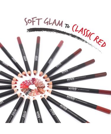 kiss New York Professional Creamy Lip Liner in Black - Long-Lasting Lip Color, Water-Resistant Lip Makeup - Buy Online on SooperMarket.com