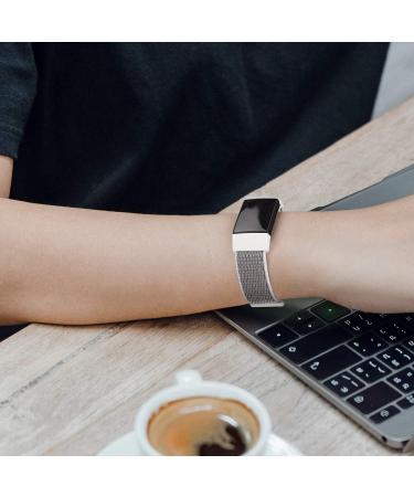 Adjustable Nylon Bands for Fitbit Charge 4/3/3 SE - Soft Breathable Sport Replacement Wristbands in Black Sand, Pink Sand, Seashell - Buy Online on SooperMarket.com