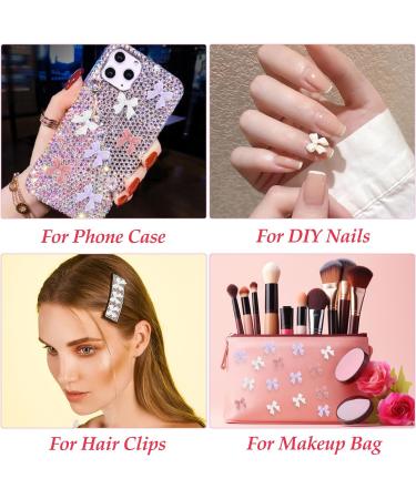 240Pcs Bow Nail Charms Colorful Bowknot Nail Art Decorations Cute 3D Bow Nail Accessories Resin Flatback Nail Charms for Nail Art Design DIY Crafts - Buy Online on SooperMarket.com
