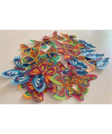 24 Beautiful Wafer Butterflies- Edible Unique & Gorgeous! - Buy Online on SooperMarket.com